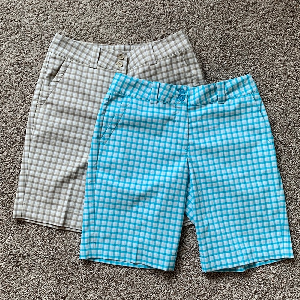 Nike Golf Bermuda Golf Dri-Fit Plaid Short 2 Pack